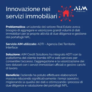 Esempi di Data Enrichment con strumenti PropTech di Aim Credit Solutions